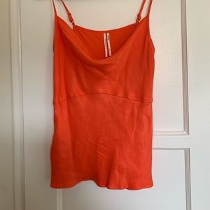 Anthropologie Silky Coral Camisole Tank